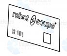 [10] ROBOT COUPE R101 A - FRONT PLATE 407776