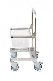 [44] ROBOT COUPE CL55 E ACCESSORIES P2 - STAINLESS STEEL TROLLEY 49128