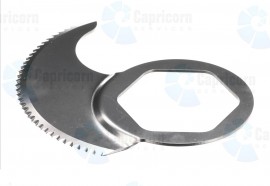 ROBOT COUPE COARSE SERRATED LOWER BLADE FOR R652 -  49162 / 117034