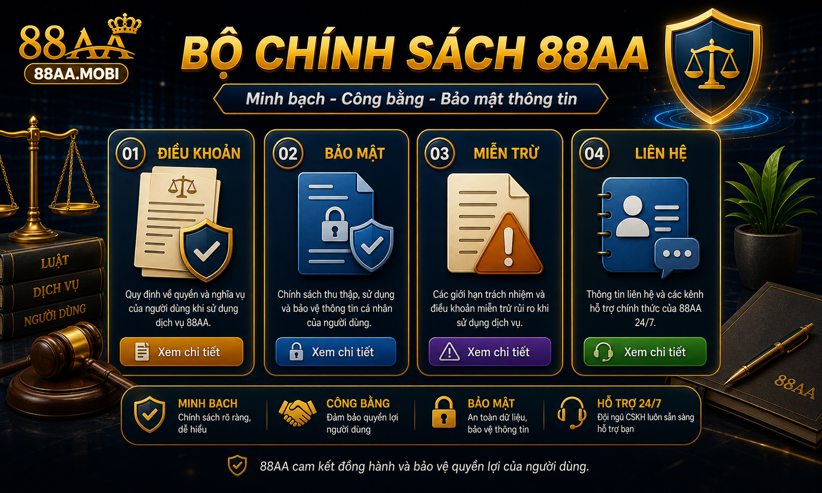 Tiêu chuẩn vận hành tham khảo của 88AA