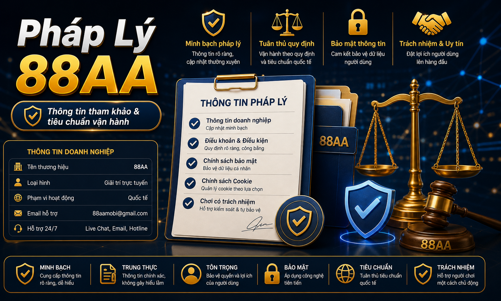 Trách nhiệm pháp lý người dùng 88AA